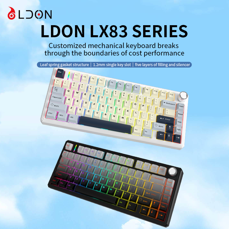Gaming Keyboard Hot Swappable - Tastiera Meccanica da Gaming LDON LX83