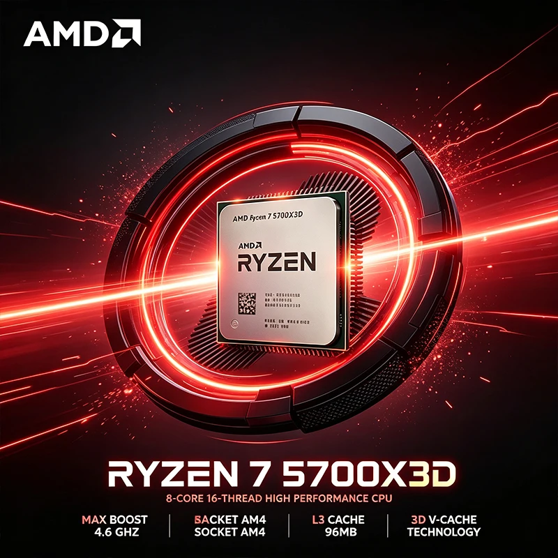 Amd Cpu Ryzen 7 - AMD Ryzen 7 5700X3D CPU Desktop