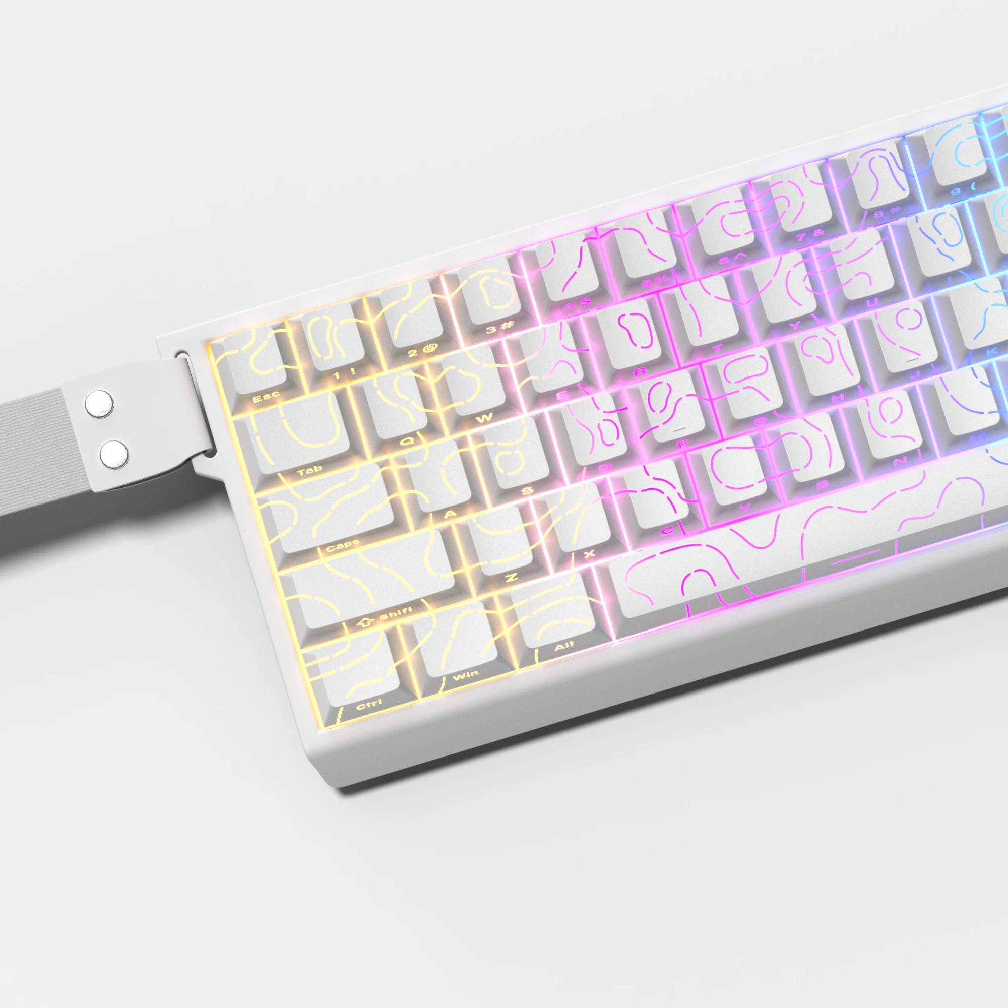 Gaming Keyboard 2026 - 2026 Super New White Topographic 4.0