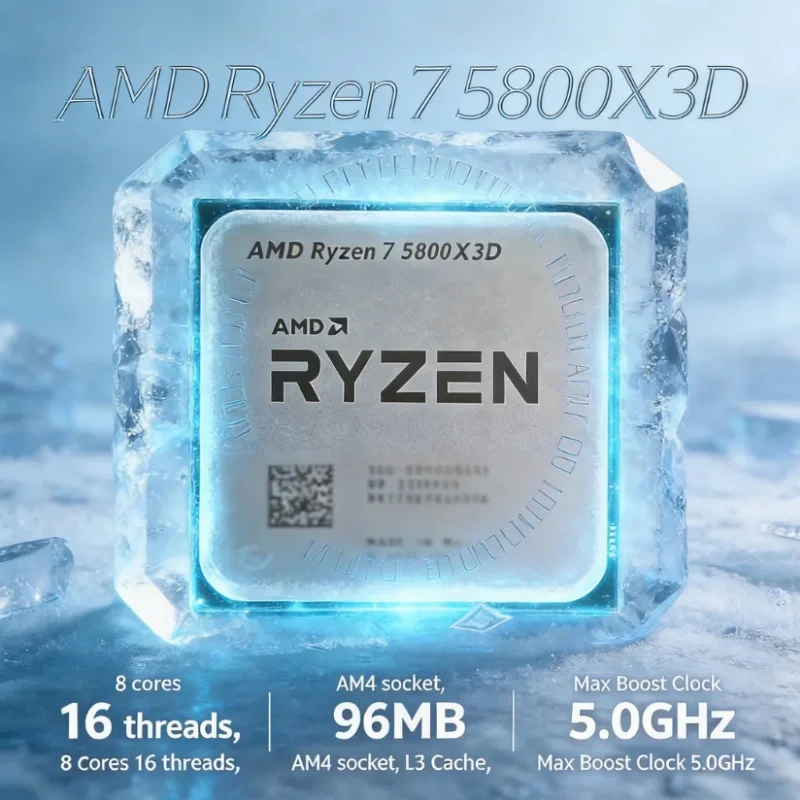 Amd Cpu Ryzen 7 - AMD Ryzen 7 5800X3D CPU da