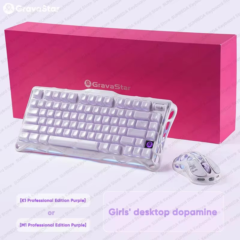 Gaming Keyboard No Rgb - Mouse wireless GravaStar M1 M2 o