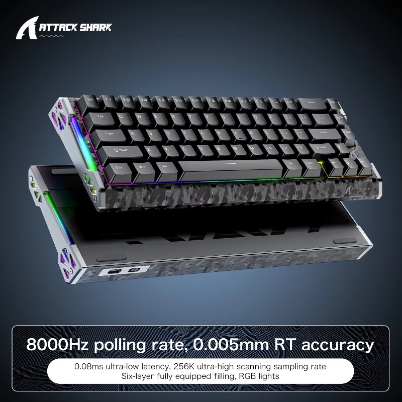 Tastiera Attack Shark per R86  - Gaming Keyboard No Rgb recensione e prezzo