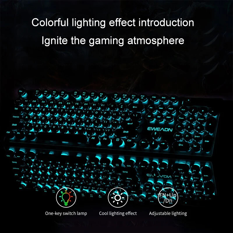 Set Tastiera e Mouse Stile Ret - Gaming Keyboard Nearby recensione e prezzo