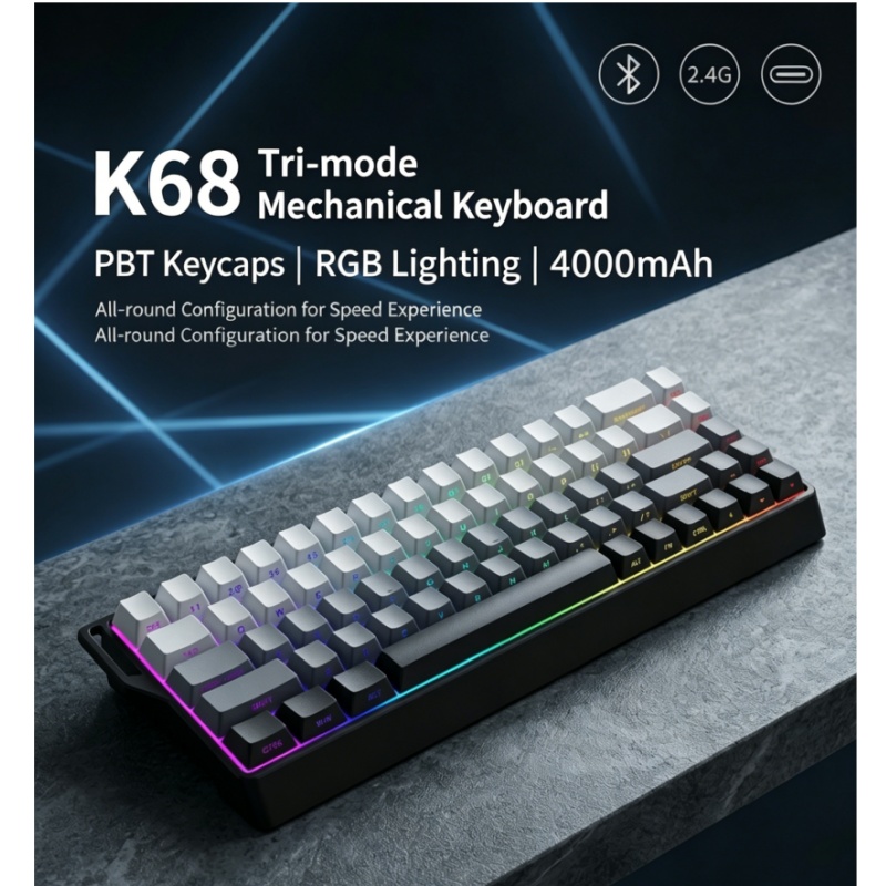 Tastiera Meccanica Wireless K6 - Gaming Keyboard Hot Swappable recensione e prezzo