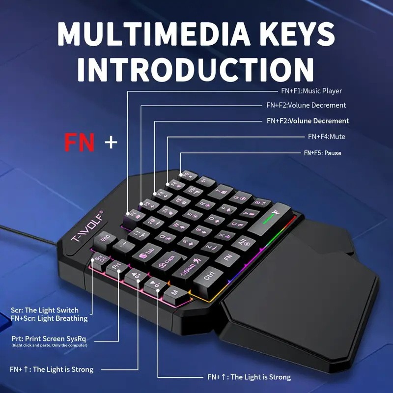 FocusOnPC TF900 Combo Converti - Gaming Keyboard No Rgb recensione e prezzo