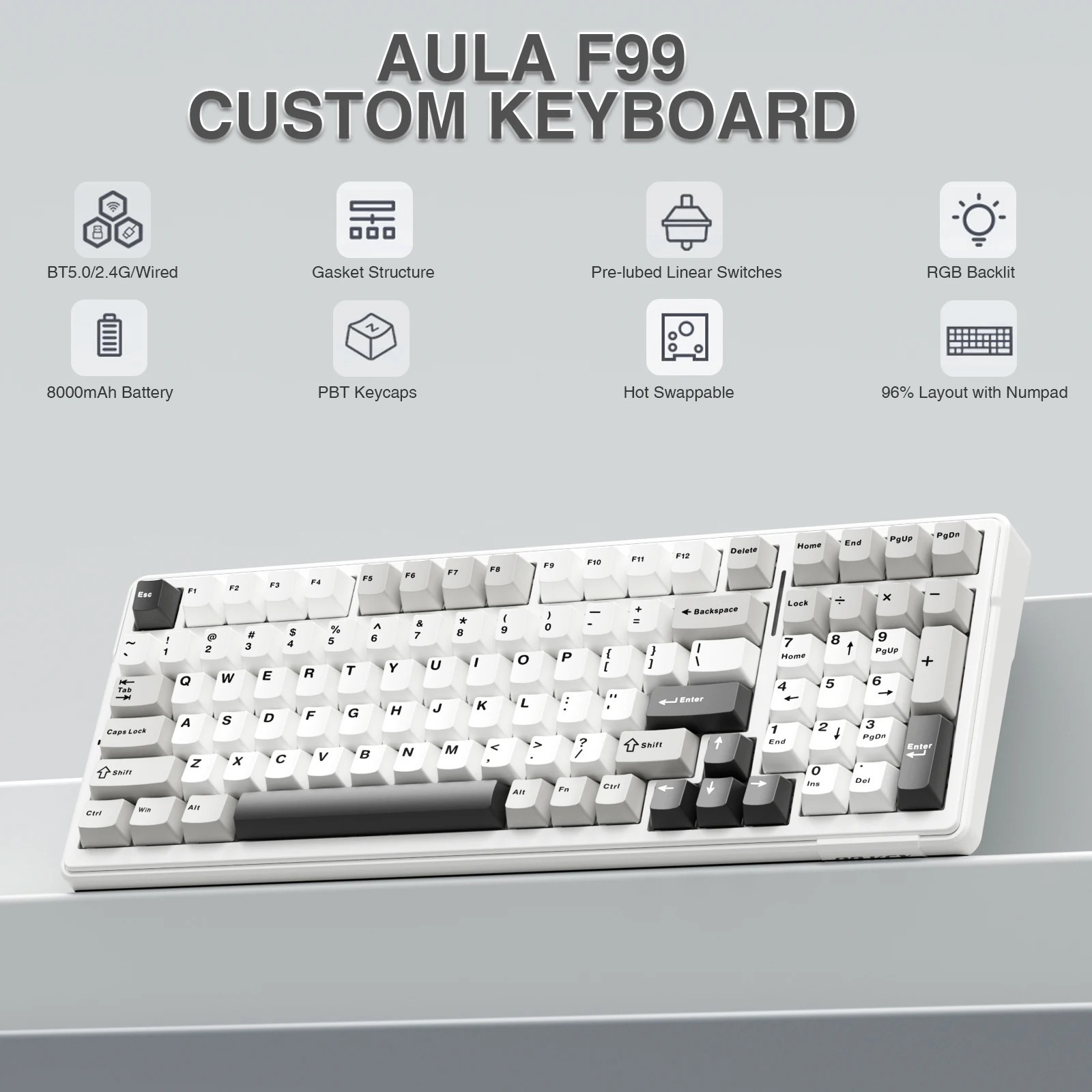 Tastiera Meccanica Wireless RG - Gaming Keyboard Hot Swappable recensione e prezzo